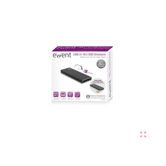 BOX ESTERNO SSD M2 EWENT EW7023 - SATA - USB 3.1